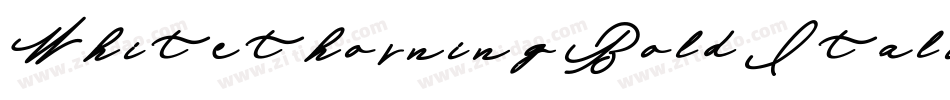 Whitethorning Bold Italic字体转换